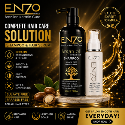 ENZO Hair Serum – Smooth, Shiny &amp; Frizz-Free Hair
