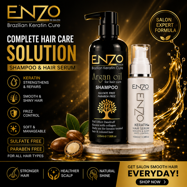 ENZO Hair Serum – Smooth, Shiny &amp; Frizz-Free Hair