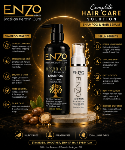 ENZO Hair Serum – Smooth, Shiny &amp; Frizz-Free Hair
