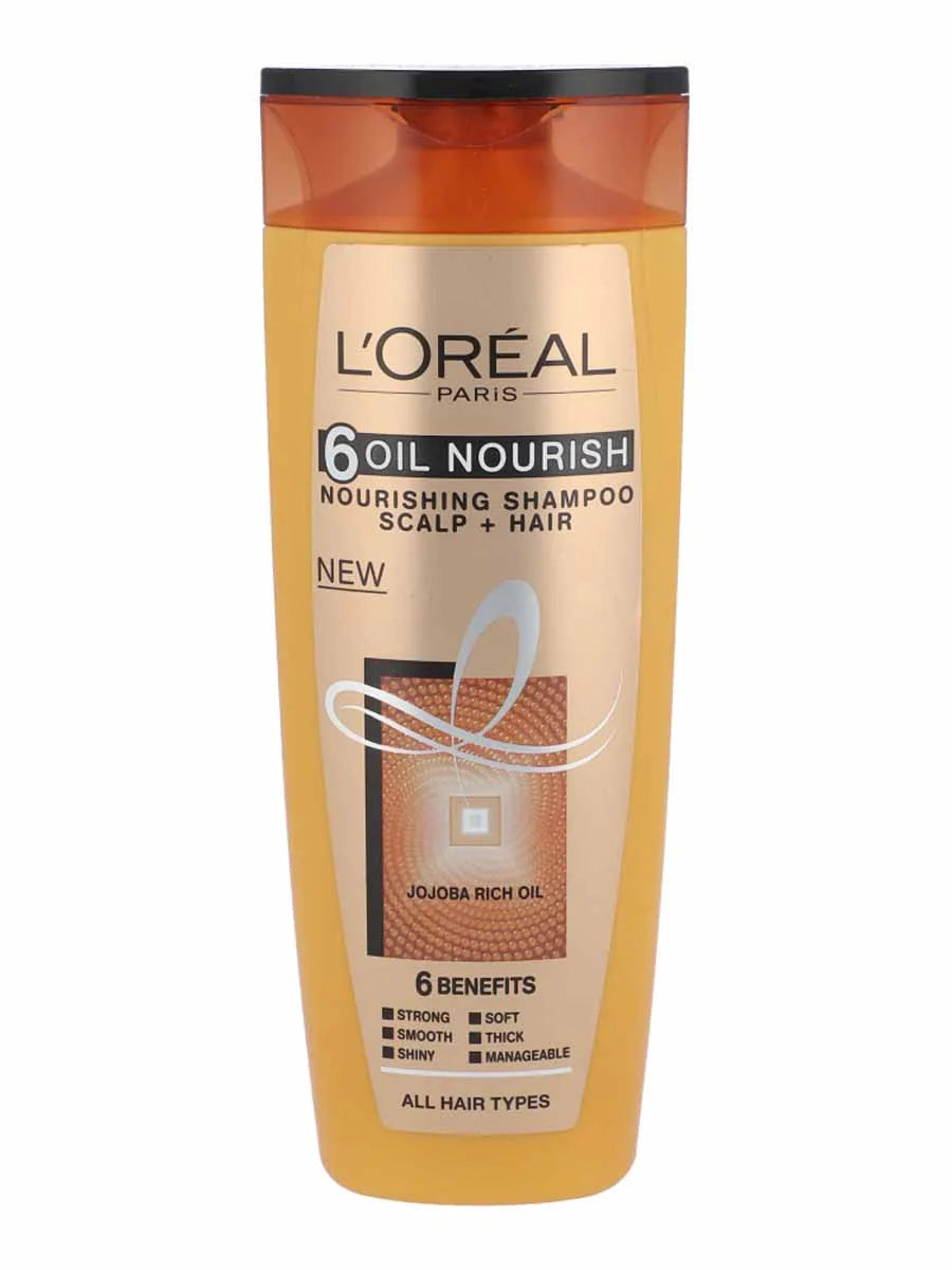 L'Oreal Paris 6 Oil Nourish Scalp + Hair Nourishing Shampoo, For All Hair Types, 360ml