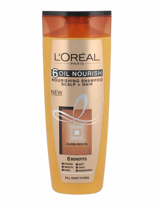 L'Oreal Paris 6 Oil Nourish Scalp + Hair Nourishing Shampoo, For All Hair Types, 360ml