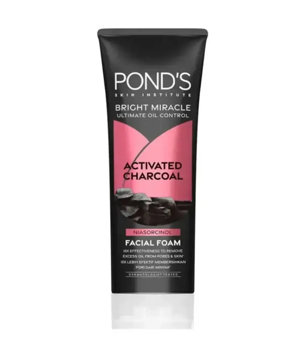 Pond's Bright Miracle Activated Charcoal Niasorcinol Facial Foam,100g
