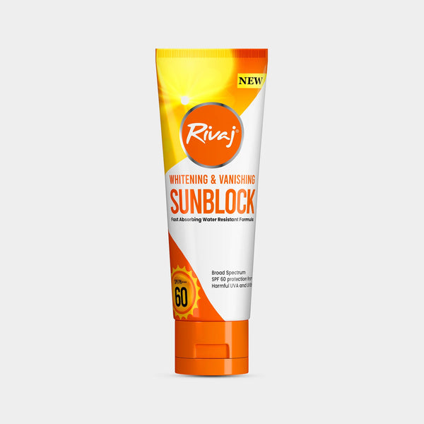 Rivaj SPF60 Whitening & Vanishing Sunblock,40ml