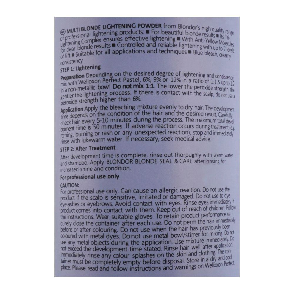 Wella Blondor Multi Blonde Dust-Free Lightening Powder, 400g