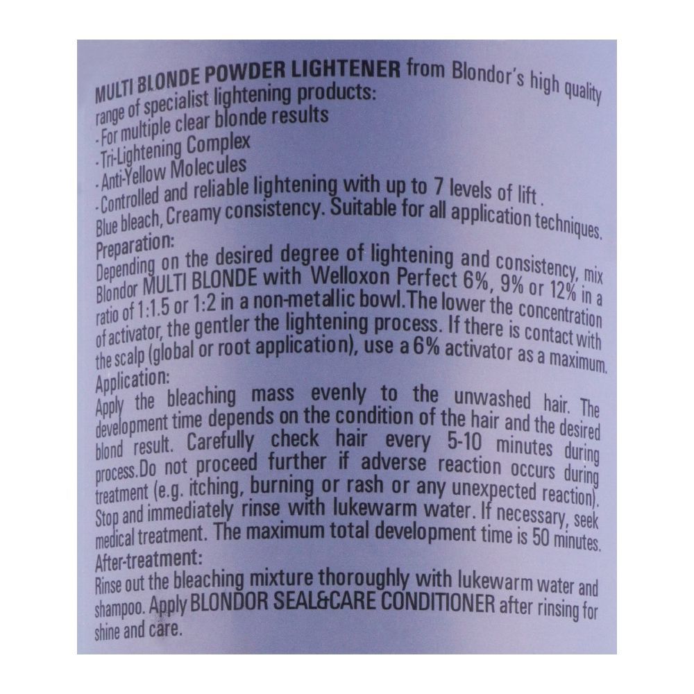 Wella Blondor Multi Blonde Dust-Free Lightening Powder, 400g
